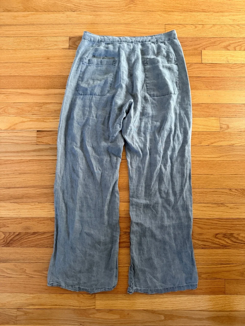 Zara Gray Linen blend pants NWOT Size M